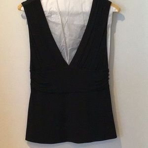 Theory black evening blouse